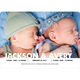 Black Double Name Twins Photo Birth Announcements Image 5 of 6